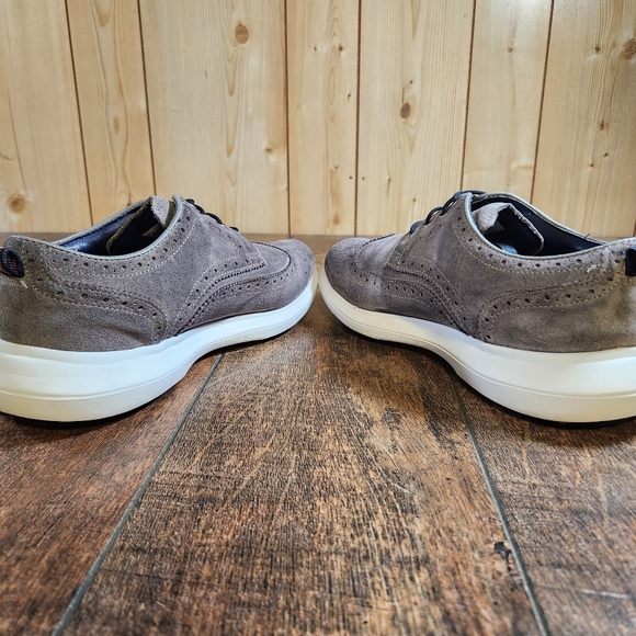 FJ FootJoy Modern Wing Golf Shoes Men's Size 9W Gray Suede Spikeless #56113 - Picture 7 of 11